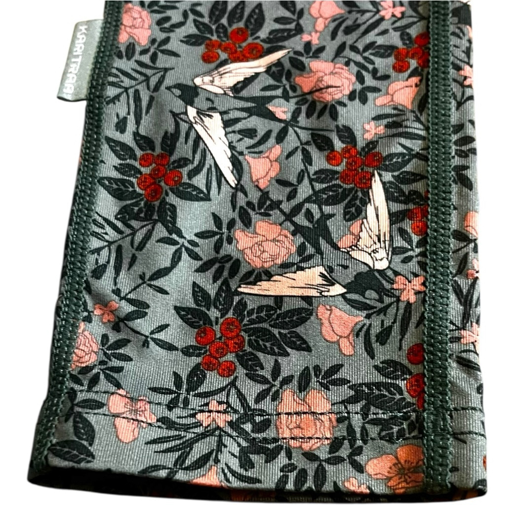 Kari Traa Fryd Superundertøysbukse Thermal Leggings, Murk Green Floral, S-M - Picture 10 of 15